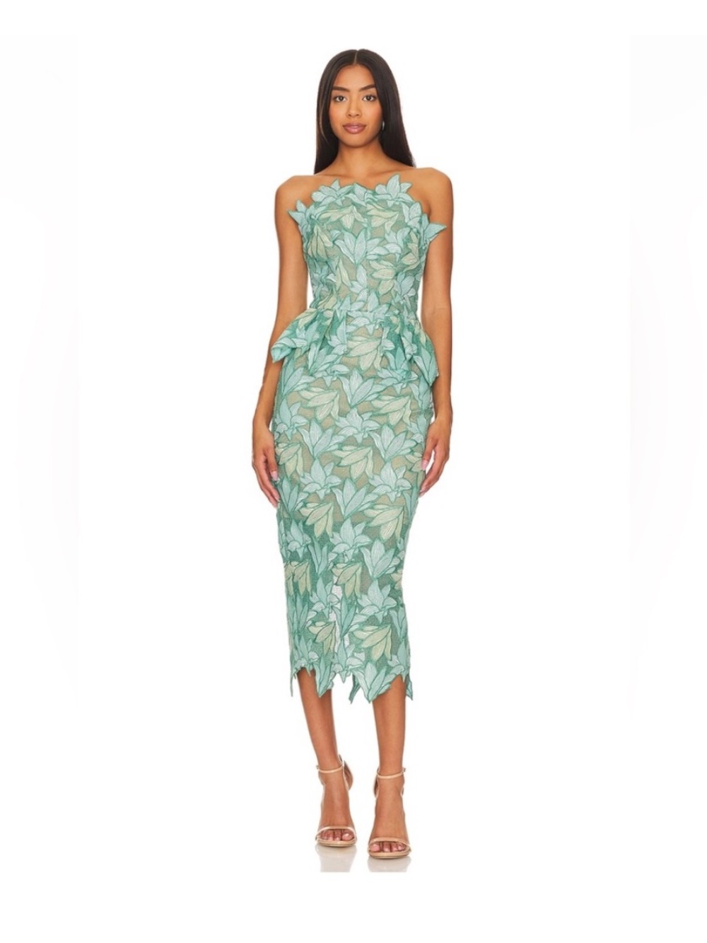 ELLIATT Vinyles Midi Dress in Mint Sz M